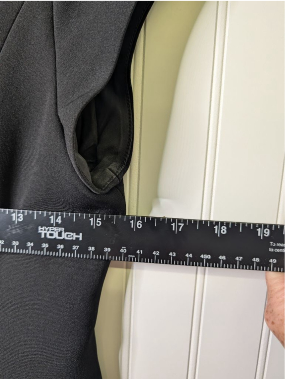 COMMENSE Elegant A-Line Mini Dress Structured Little Black Dress Size Medium - Picture 4 of 8